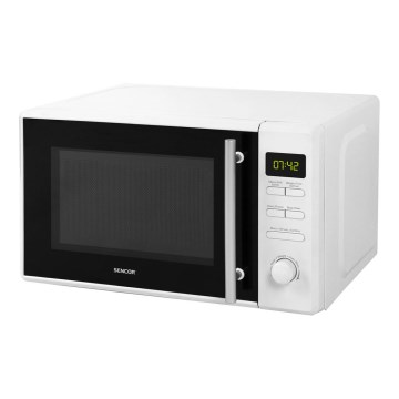 Sencor - Microondas con función grill 700W/1000W/230V 20 l blanco
