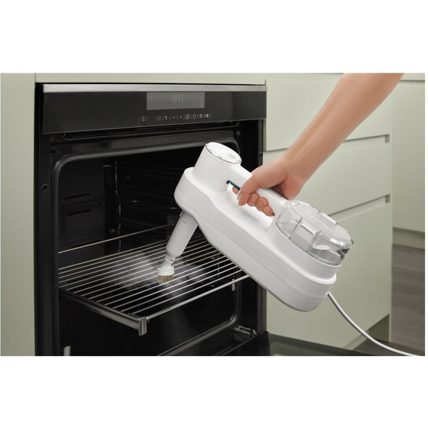 Sencor - Mopa de vapor multifuncional 2 en 1 1500W/230V IPX4 blanca
