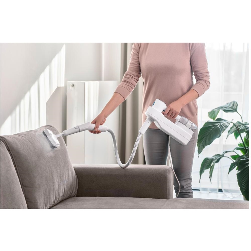 Sencor - Mopa de vapor multifuncional 2 en 1 1500W/230V IPX4 blanca
