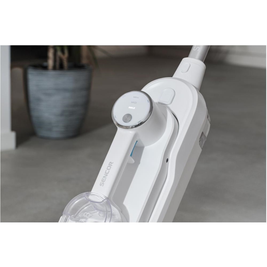 Sencor - Mopa de vapor multifuncional 2 en 1 1500W/230V IPX4 blanca