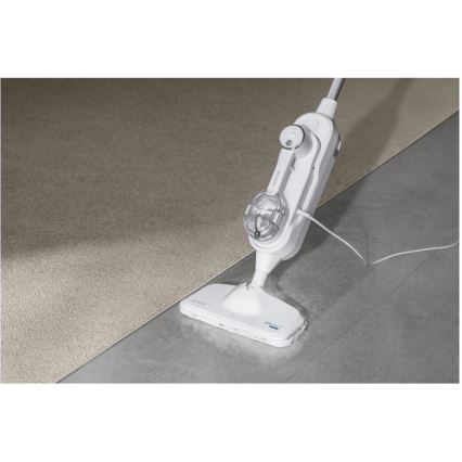 Sencor - Mopa de vapor multifuncional 2 en 1 1500W/230V IPX4 blanca