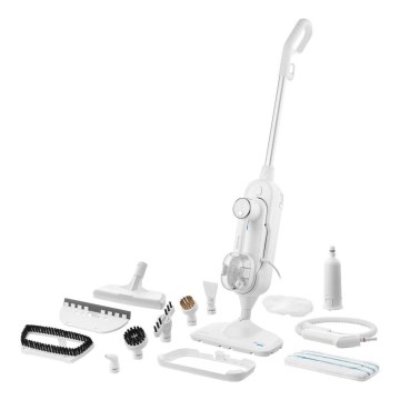 Sencor - Mopa de vapor multifuncional 2 en 1 1500W/230V IPX4 blanca
