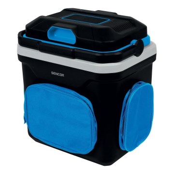 Sencor - Nevera portátil para coche 24 l 60W/12V/230V negro/azul