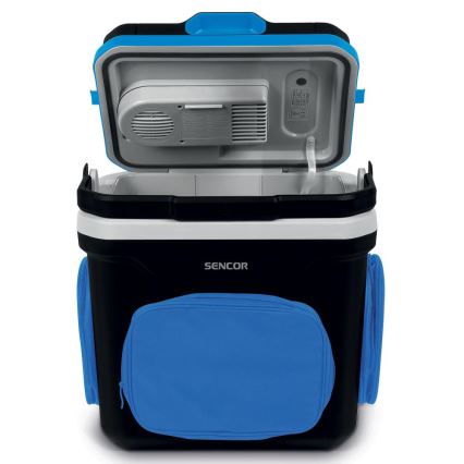Sencor - Nevera portátil para coche 24 l 60W/12V/230V negro/azul