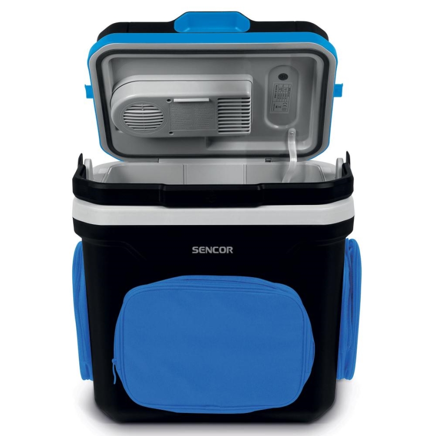 Sencor - Nevera portátil para coche 24 l 60W/12V/230V negro/azul
