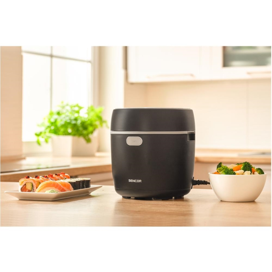 Sencor - Olla arrocera 350W/230V 0,6 l negra