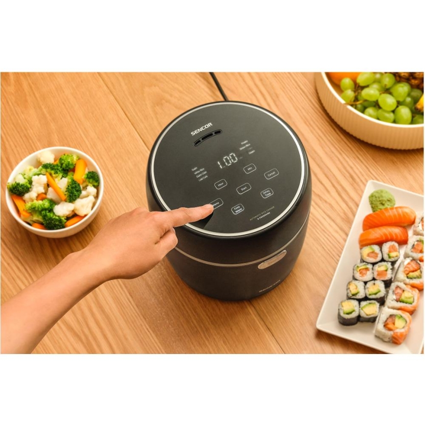 Sencor - Olla arrocera 350W/230V 0,6 l negra