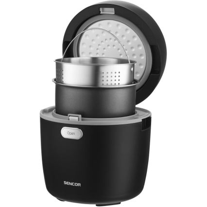 Sencor - Olla arrocera 350W/230V 0,6 l negra