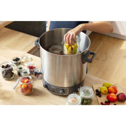 Sencor - Olla para conservas 27 l 1800 W/230 V acero inoxidable/gris