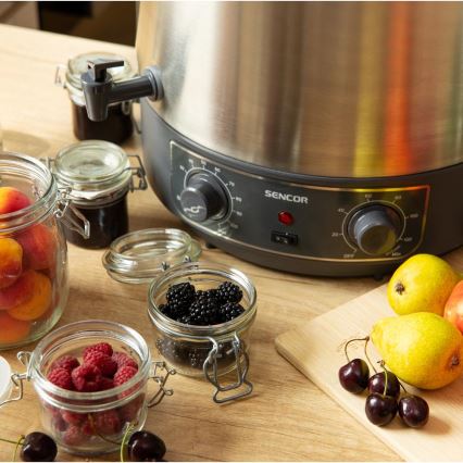 Sencor - Olla para conservas 27 l 1800 W/230 V acero inoxidable/gris