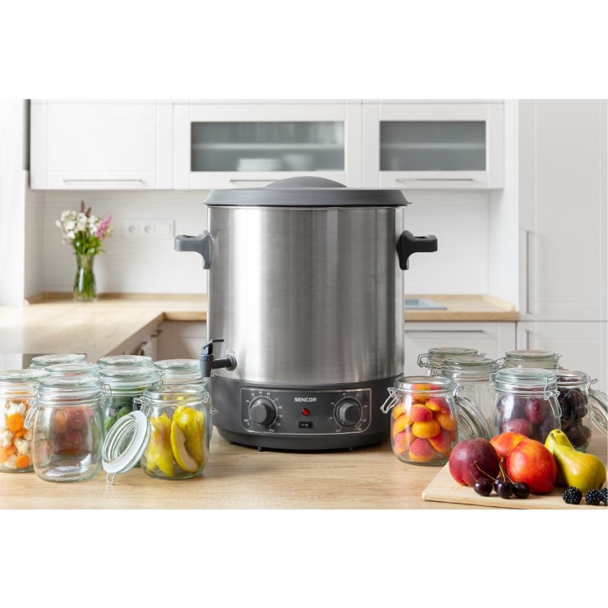 Sencor - Olla para conservas 27 l 1800 W/230 V acero inoxidable/gris