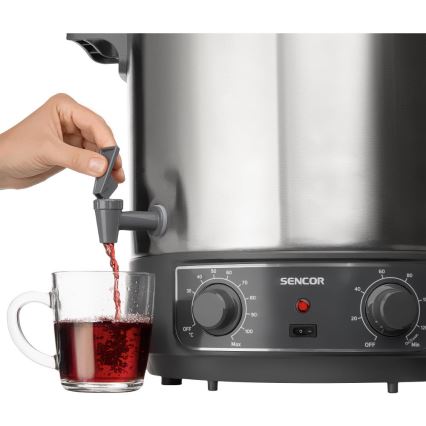 Sencor - Olla para conservas 27 l 1800 W/230 V acero inoxidable/gris