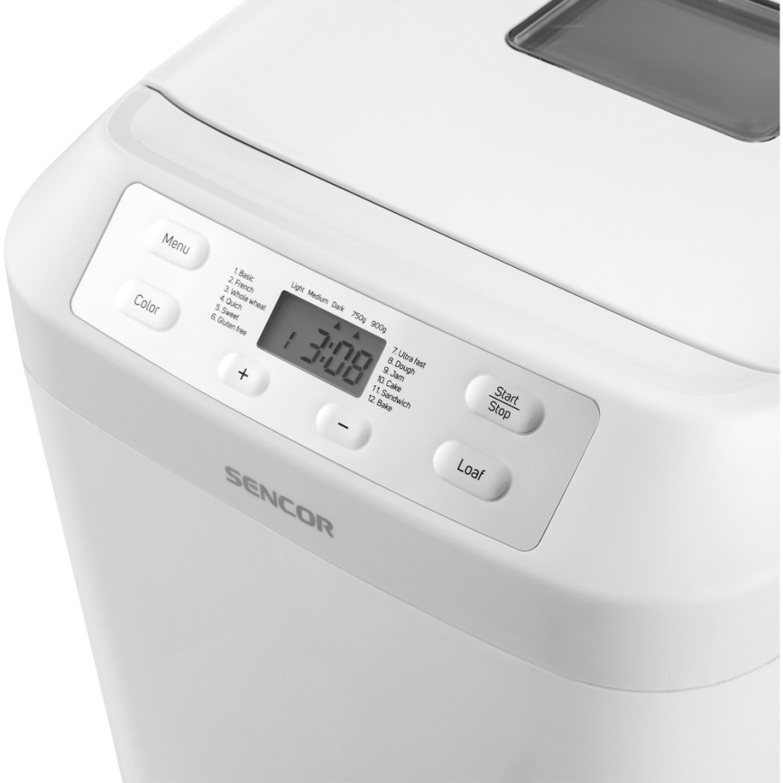Sencor - Panificadora casera con pantalla LCD 550W/230V