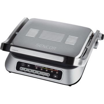 Sencor - Parrilla de contacto 2100W/230V cromo mate