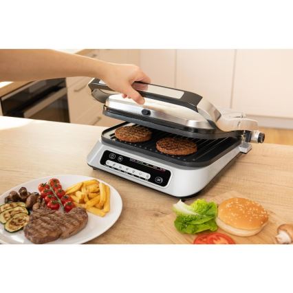 Sencor - Parrilla de contacto 2100W/230V cromo mate
