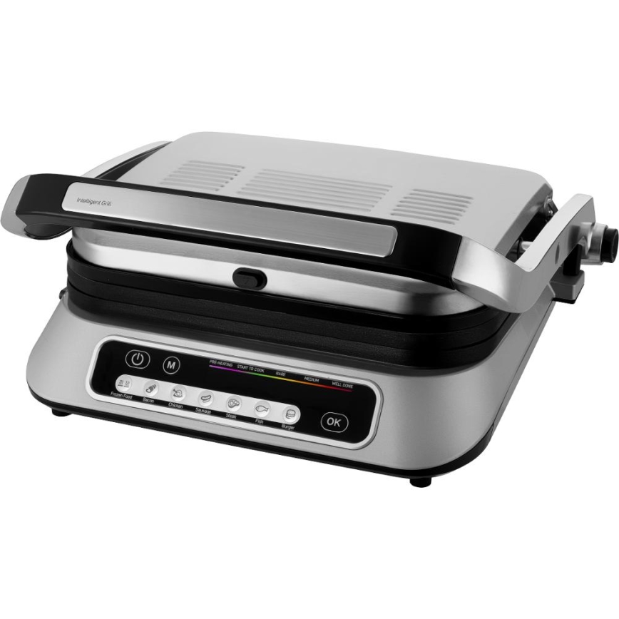 Sencor - Parrilla de contacto 2100W/230V cromo mate