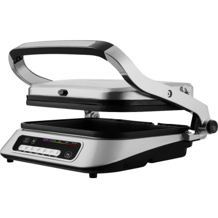 Sencor - Parrilla de contacto 2100W/230V cromo mate
