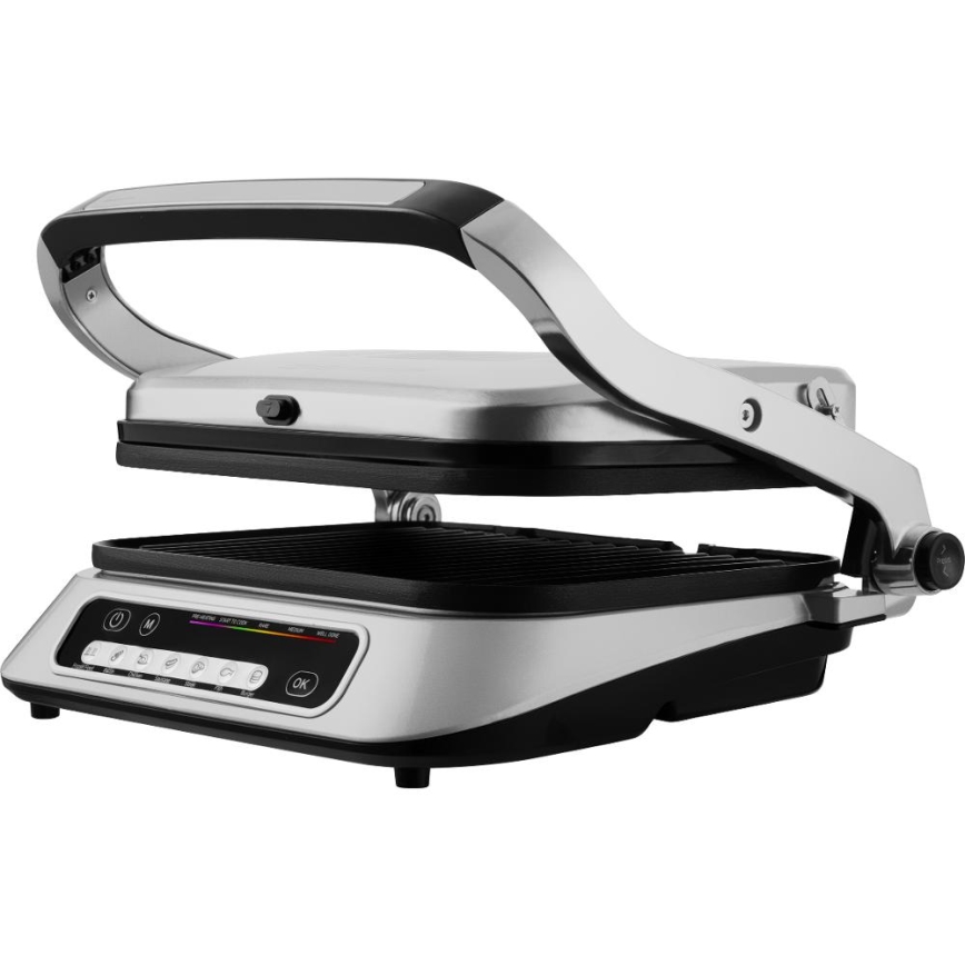 Sencor - Parrilla de contacto 2100W/230V cromo mate