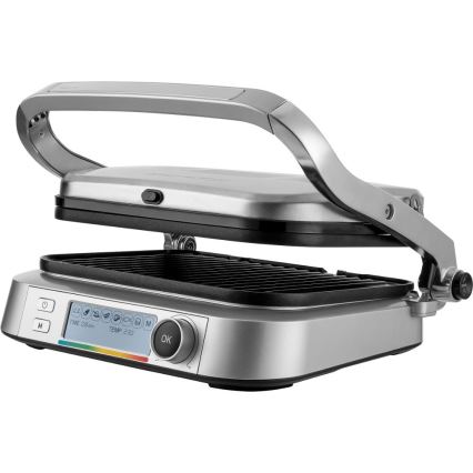Sencor - Parrilla de contacto 2100W/230V cromo mate