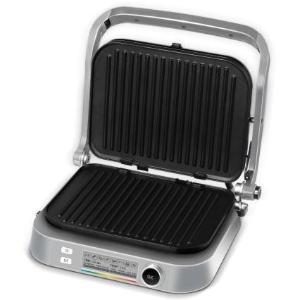 Sencor - Parrilla de contacto 2100W/230V cromo mate