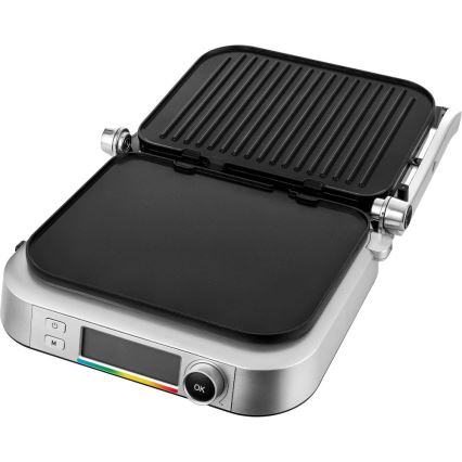 Sencor - Parrilla de contacto 2100W/230V cromo mate