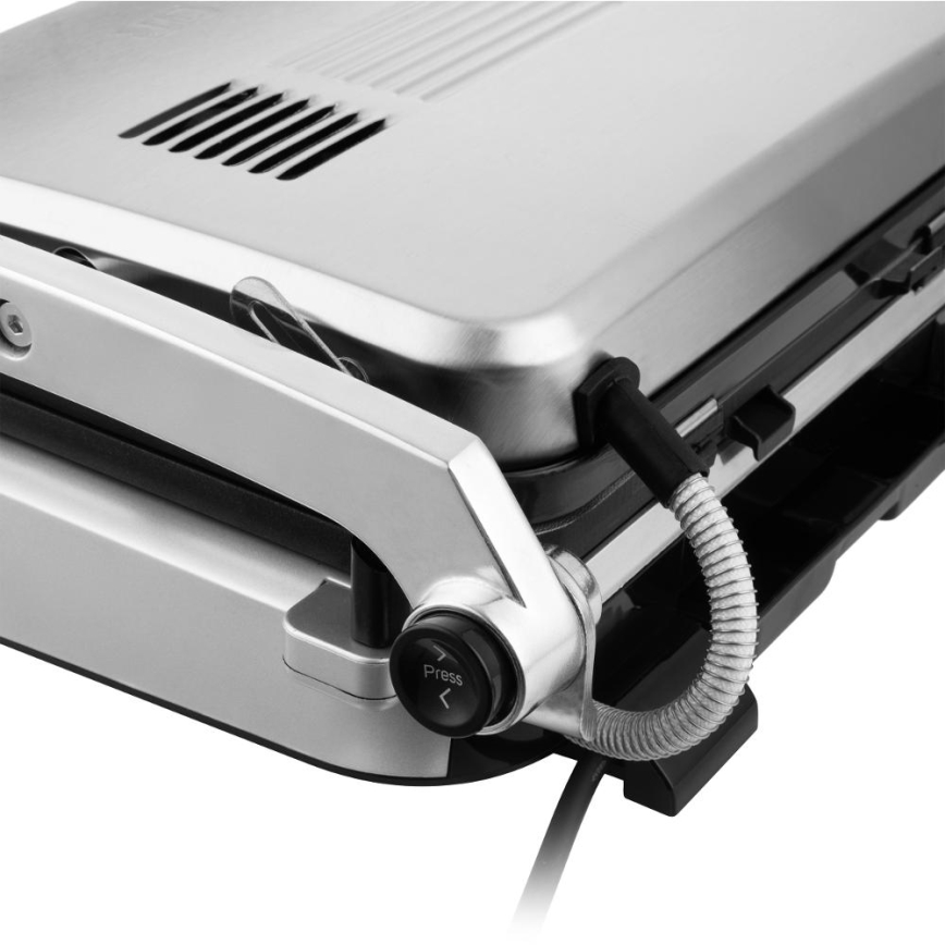Sencor - Parrilla de contacto 2100W/230V cromo mate