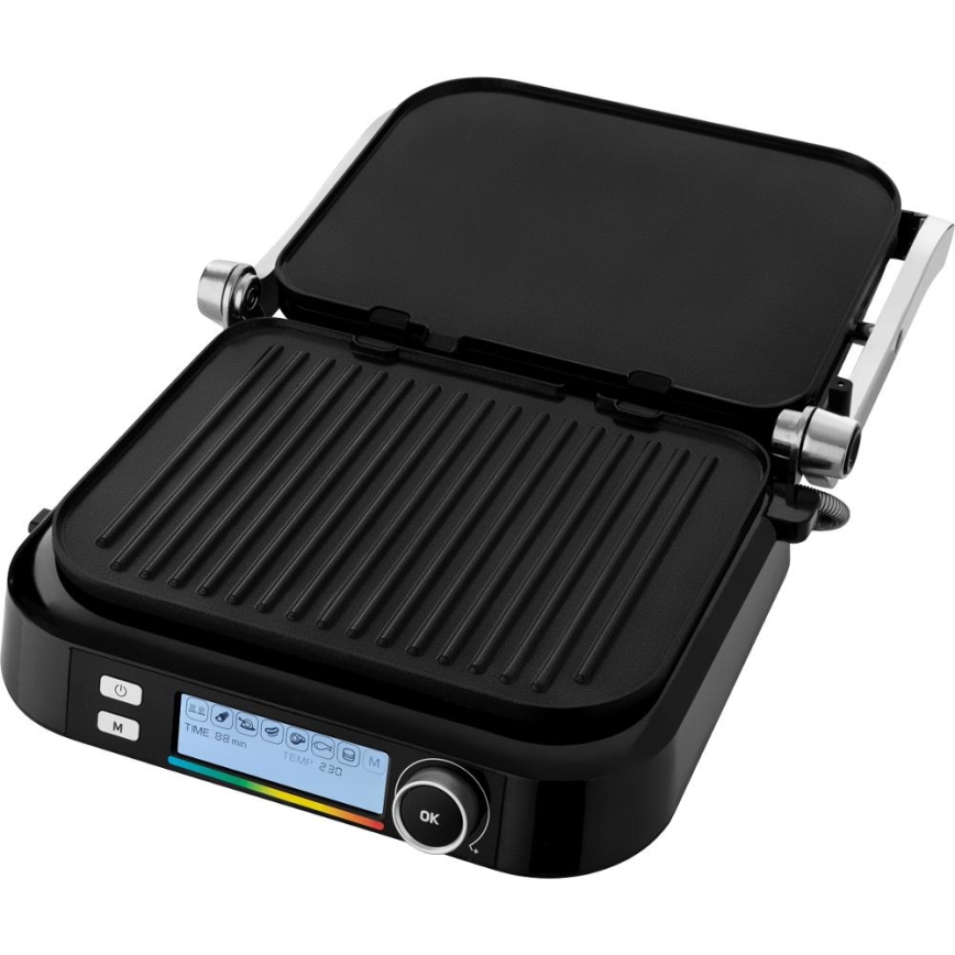 Sencor - Parrilla de contacto 2100W/230V negro
