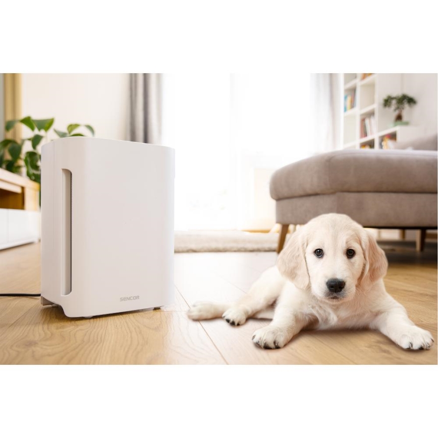 Sencor - Purificador de aire 60 W / 230 V, blanco