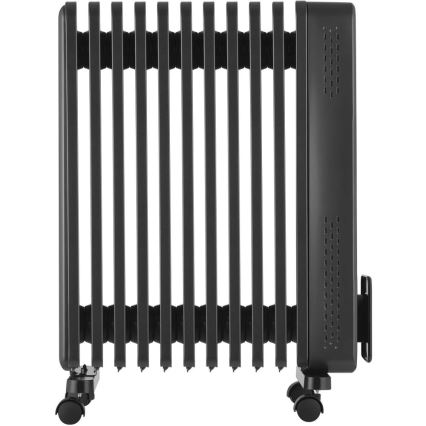 Sencor - Radiador de aceite con 11 aletas 1000/1200/2400W/230V Wi-Fi negro