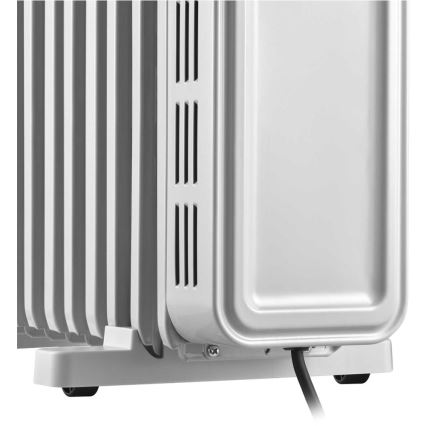 Sencor - Radiador de aceite de 13 elementos 1000/2500W/230V blanco + mando a distancia