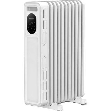 Sencor - Radiador de aceite de 11 secciones 1000/2300 W/230 V blanco + mando a distancia