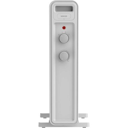Sencor - Radiador de aceite de 7 aletas 600/900/1500 W/230 V blanco