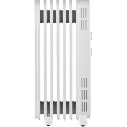 Sencor - Radiador de aceite de 7 aletas 600/900/1500 W/230 V blanco