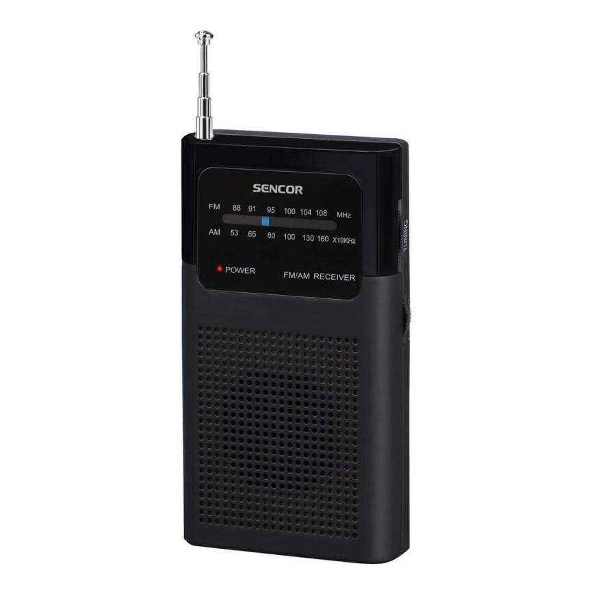 Sencor - Radio de bolsillo FM/AM 2xAAA