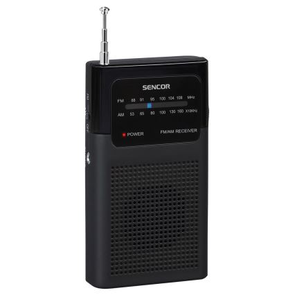 Sencor - Radio de bolsillo FM/AM 2xAAA