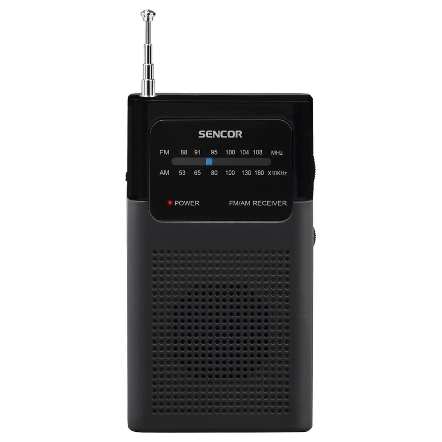 Sencor - Radio de bolsillo FM/AM 2xAAA