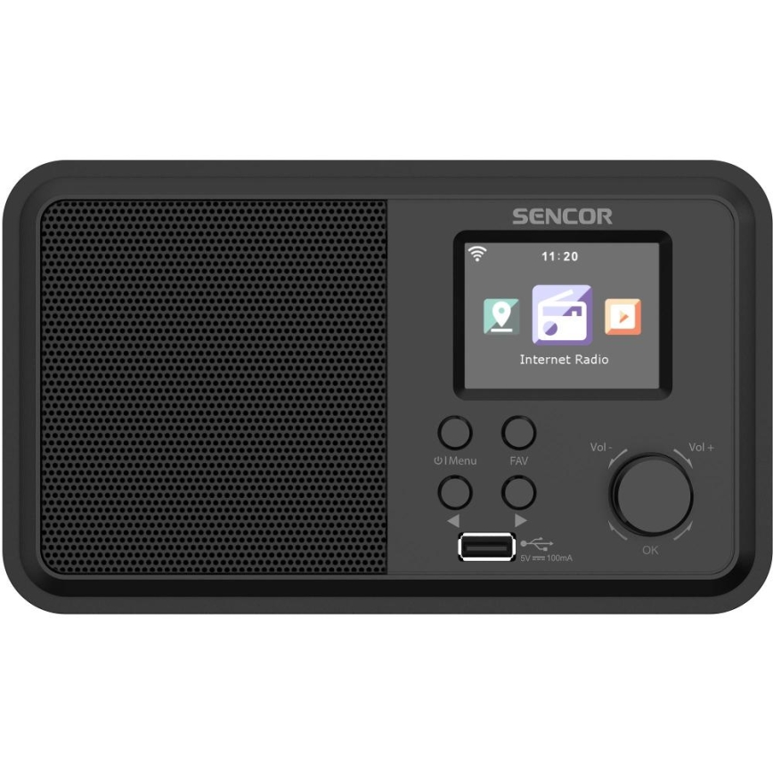 Sencor - Radio por Internet 4W/5V Wi-Fi + mando a distancia