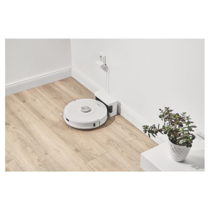 Sencor - Robot aspirador con mopa 2 en 1 50W/5000 mAh Wi-Fi blanco + control remoto