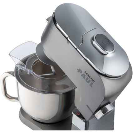 Sencor - Robot de cocina con bol de acero inoxidable 1700W/230V cromo mate