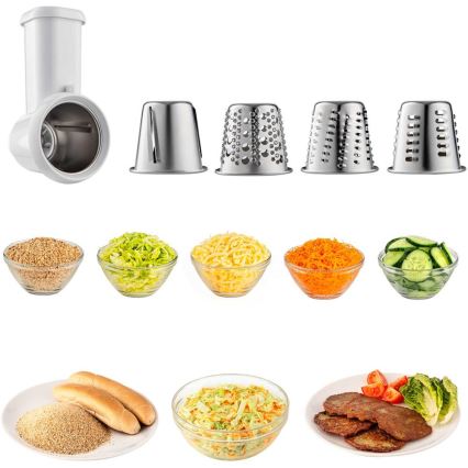Sencor - Robot de cocina con bol de acero inoxidable 1700W/230V cromo mate