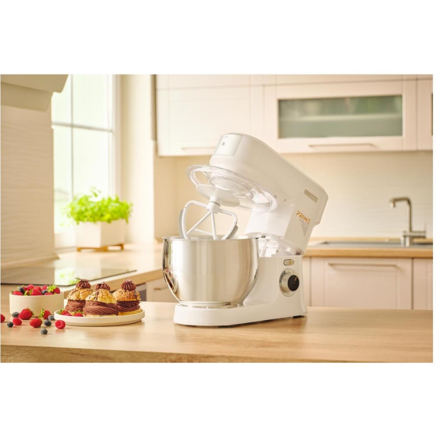 Sencor - Robot de cocina con bol de acero inoxidable 1000 W/230 V, blanco