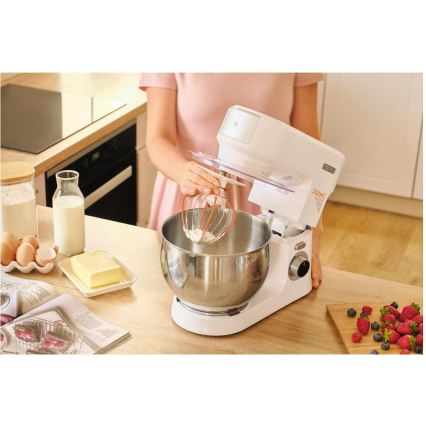 Sencor - Robot de cocina con bol de acero inoxidable 1000 W/230 V, blanco