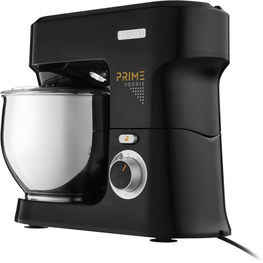 Sencor - Robot de cocina con bol de acero inoxidable 1000 W/230 V negro