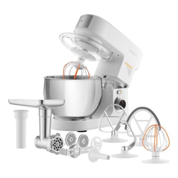 Sencor - Robot de cocina con bol de acero inoxidable 1000W/230V blanco