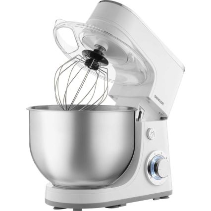 Sencor - Robot de cocina con bol de acero inoxidable 1300 W/230 V, blanco