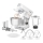 Sencor - Robot de cocina con cuenco de acero inoxidable 1000W/230V blanco
