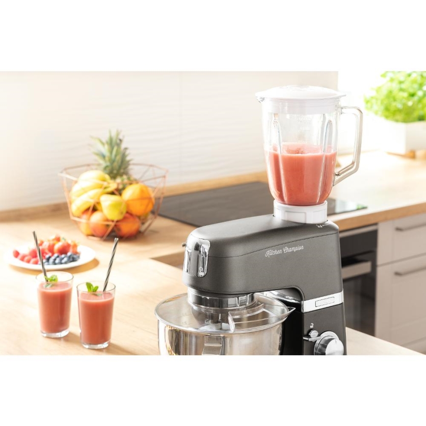 Sencor - Robot de cocina con cuenco de acero inoxidable 1000W/230V gris