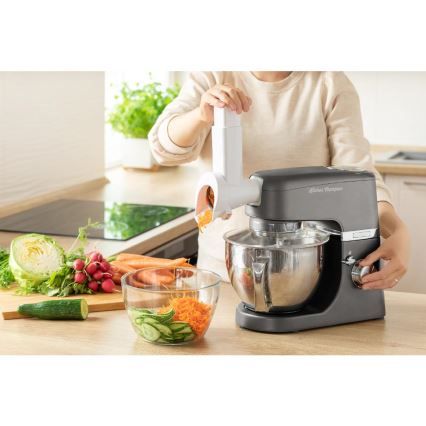 Sencor - Robot de cocina con cuenco de acero inoxidable 1000W/230V gris