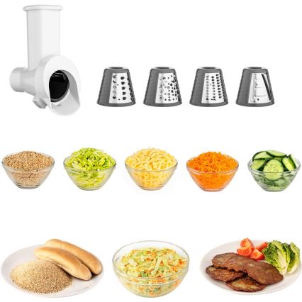 Sencor - Robot de cocina con cuenco de acero inoxidable 1000W/230V gris