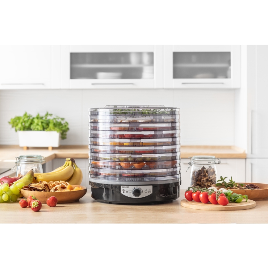 Sencor - Secador de alimentos con termorregulación 250W/230V